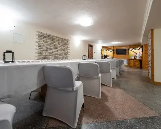 Sala przygotowana na wspólne spotkanie