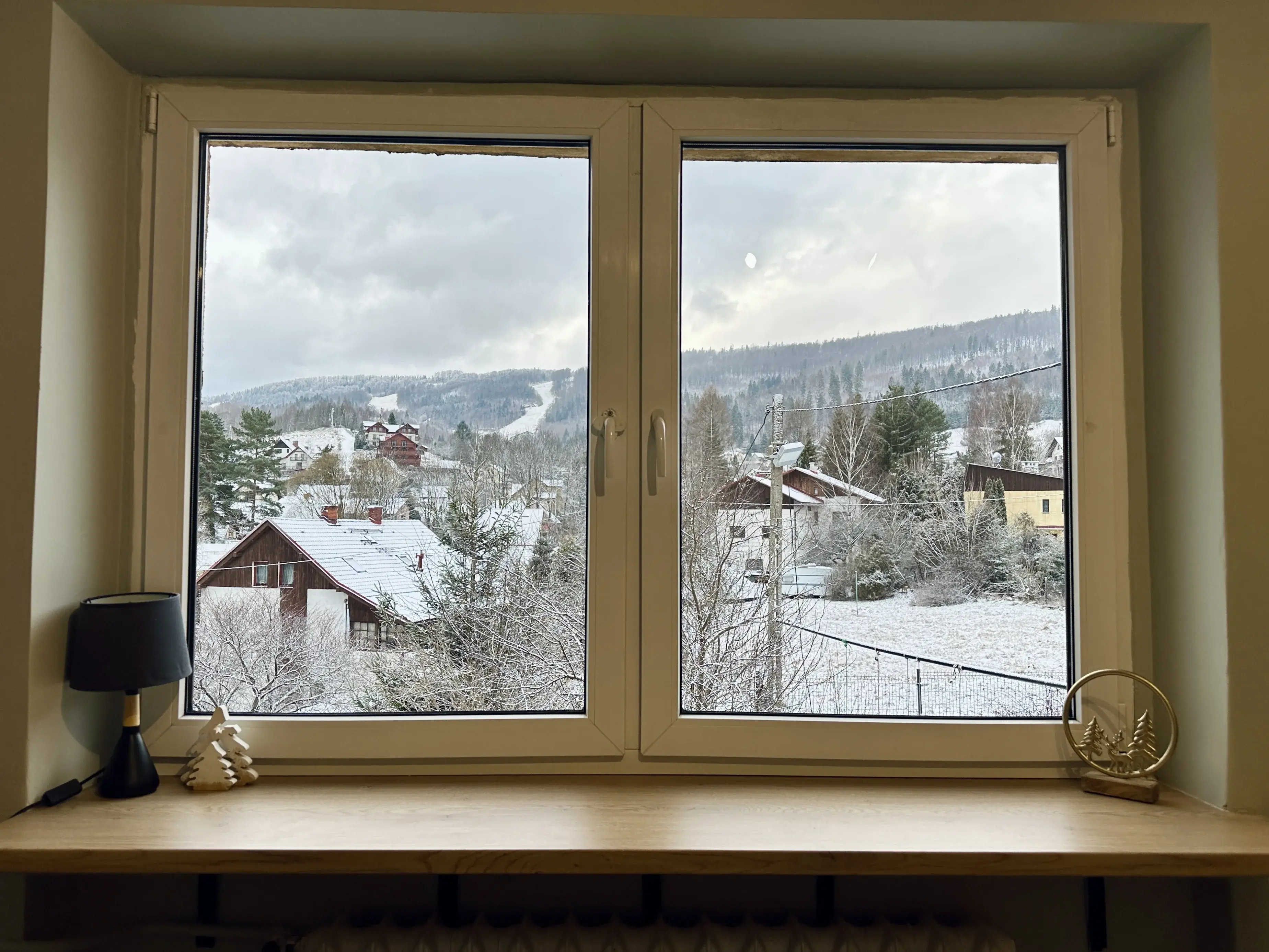 Zimowy widok z kuchni
